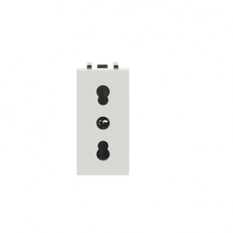 NIESSEN 2CLA213300N1101 2CLA213300N1101 N2133 BL NIESSEN Base contacto 2P+T tipo italiano BL